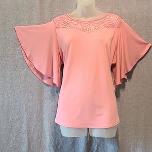 Worthington SS Lacy Top (Size PXL) NWT